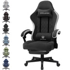 Revolutionary Ergonomic Gaming Chair with Footrest and Pocket Spring Cushion - Ultimate Comfort for Home Office and Gaming Enthusiasts