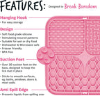 Transform Mealtime into Fun with the Bugalugs Boredom Breaker Lick Mat - Safe, Durable & Entertaining Pet Tool