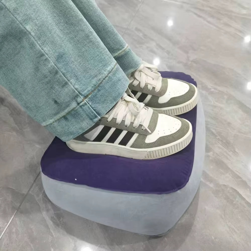 Elevate Your Comfort: Inflatable Footrest Pillow for Travel, Office, and Home Relaxation