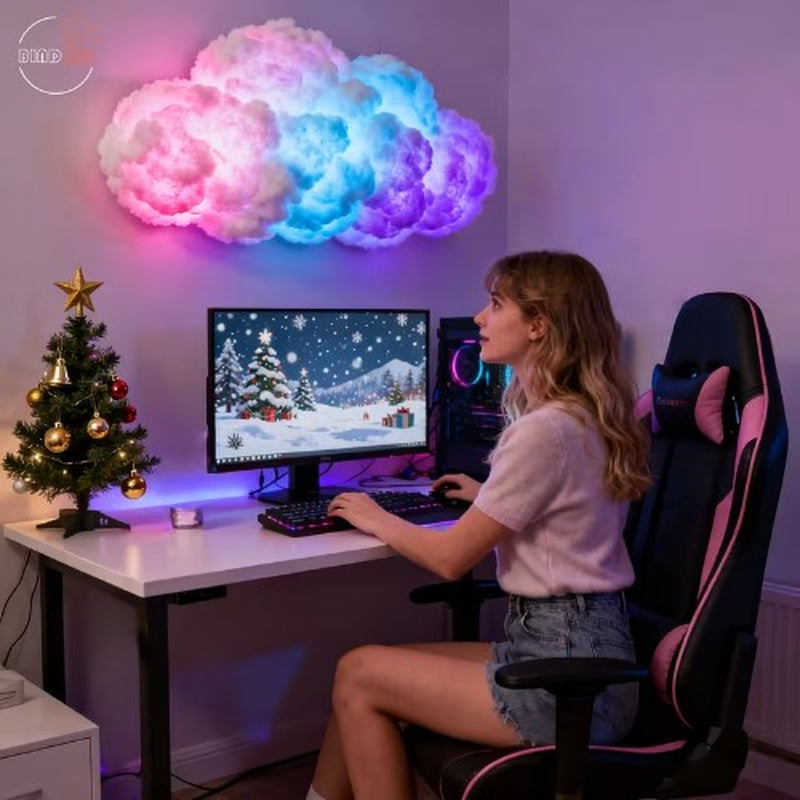 RGB Thunder Cloud Night Lamp - Perfect USB Bedroom Decor for Esports Fans in the UK