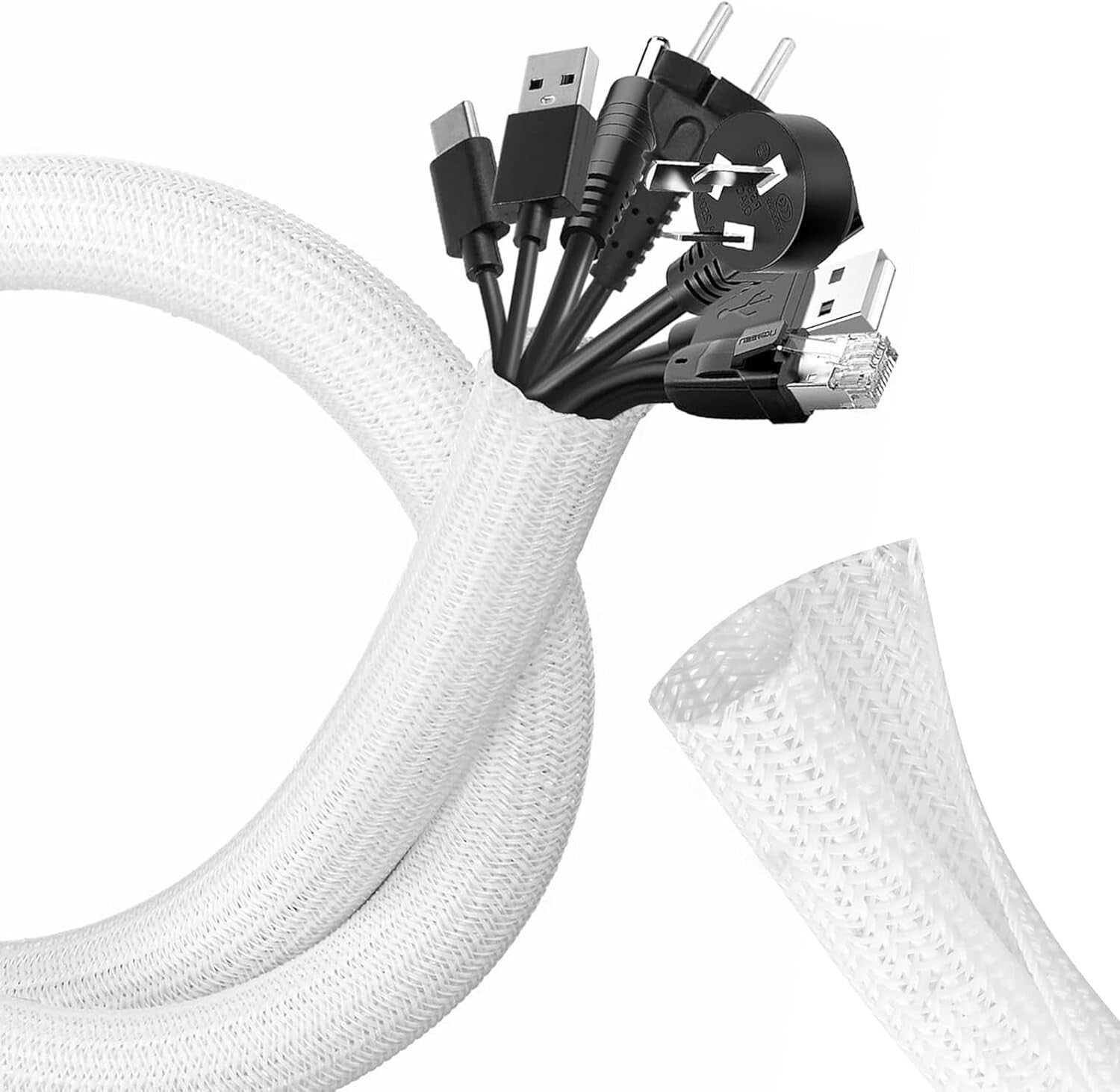 Transform Your Space with 10Ft Heavy Duty Cable Tidy Sleeves for a Clutter-Free Environment
