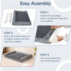 Luxurious Orthopedic Foam Dog Bed - Large Size for Ultimate Comfort and Support