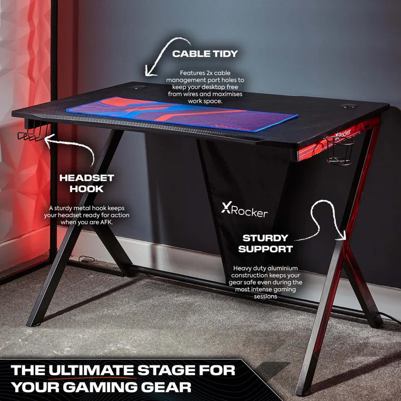 Elevate Your Gaming Experience with the Ocelot Gaming Computer Desk - Stylish, Durable, and Organized!